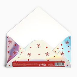 Цена за 5 шт. Конверт для денег «Новогодний подарок от Деда Мороза», голография, 16.5×8 см