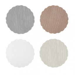 Набор салфеток противоскользящих ажурных круглых 32*32, 4 шт. арт. 436-075 (158146)