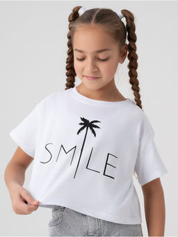 Футболка Пальма детская белый - София фото 2