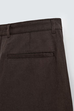 LYOCELL-COTTON TROUSERS - Zara фото 9