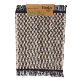 Цена за 2 шт. Салфетка на стол 30*45см "Бохо" плетеная, черная