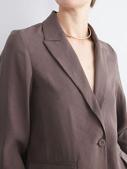 Modal Kar???ml? Kad?n Blazer Ceket