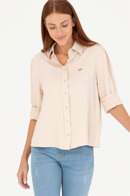 U. S. Polo Assn Женская рубашка с длинным рукавом Stone - U.s. polo assn фото 8