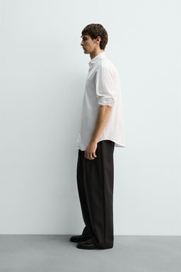 REGULAR FIT TEXTURED SHIRT - Zara фото 4