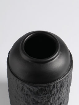 Ваза «Дульчи», 19.5×11 см, керамика, чёрная