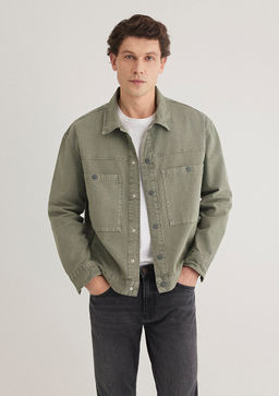 Cep Detayl? Yesil Gomlek