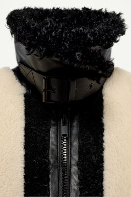 FAUX FUR PATCHWORK JACKET - THE ITEM ZARA WOMAN фото 6