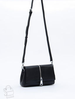 Сумка женская кожаная 1143TH black Polina&Eiterou  в Новосибирске