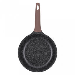 Сковорода с антипригарным покрытием Eleganto д24см, h2,5см, s1,8мм, дно s5мм, литой алюминий, многослойное антипригарное покрытию Pfluon, бакелитовая ручка с покрытием soft-touch, Regent (Китай) Подходит для всех видов плит, включая индукционну - Домашняя мода фото 2