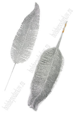 Ветки с глиттером 40*9 см (10 шт) SF-8020, серебро