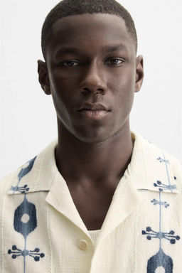 CONTRAST JACQUARD SHIRT - Zara фото 5