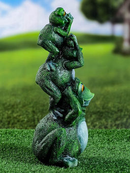 Садовая фигура из гипса «Лягушка пирамидка», 30×15×12 см