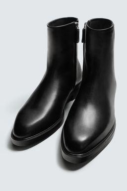 LEATHER POINTED BOOTS - Zara фото 5