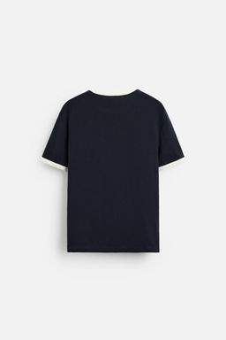 BASIC CONTRAST RIB T-SHIRT - Zara фото 38