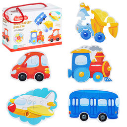 Пазлы контурные Транспорт Baby Toys