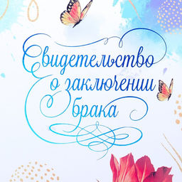 Свидетельство о заключении брака Цветение софт тач, тиснение, маргаритки, 31х22,5 см - Дарим Красиво фото 3