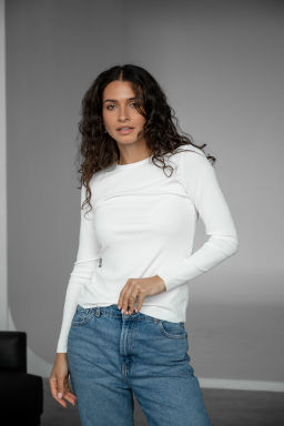 Лонгслив ДЖ 527-2 Экрю - T.C.T фото 4