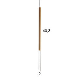 Светильник «Акота» LED 5 Вт 4000К матовое золото 2×2×60-160 см