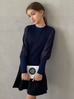 CRB wear/CWJG 63600-20 Джемпер для девочки,белый/Ex.Cherubino  фото 17