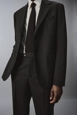 PANTAL?N TRAJE 100% LANA / Negro - Zara фото 5