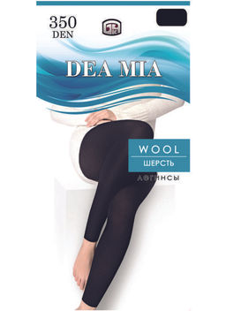 Леггинсы женские 1481 dea mia wool 350 (полушерстяные черный 14С1481