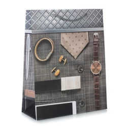 Цена за 12 шт. Пакет подарочный 26x32x10 23 февраля / 24813M /уп 12/480/ - Галеонтрейд фото 5