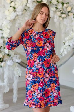 Платье женское из кулирки Мэри оранжевый - Амадэль фото 2