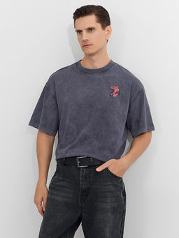 Футболка мужская серая с надписью Brave year - Mark formelle фото 6