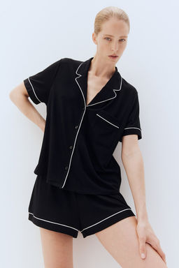 Camisa y pantalon corto de pijama - H&m фото 2