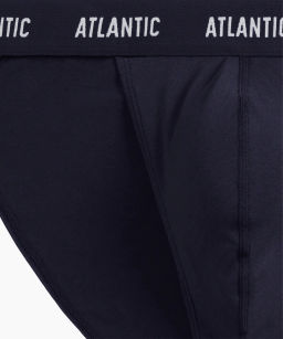 ATLANTIC 3MP-1576 Трусы танга Tango - набор 3 шт. темно-синий + темно-голубой + светло-зеленый  фото 6