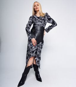 Корсет #МСК1279, чёрный