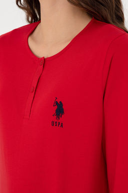 Женский красный пижамный комплект Неожиданная скидка в корзине - U.s. polo assn фото 6