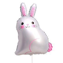 Воздушные шары фольгированные 30" «Белый зайка»