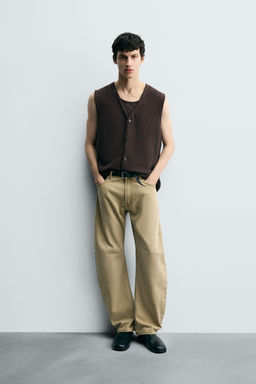 KNIT COTTON WAISTCOAT