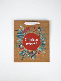 Набор пакетов крафтовых «Новогоднее поздравление»