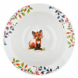 Миска фарфоровая "Лисичка" д170мм, 300мл, h55мм (Россия)