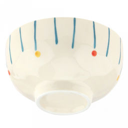 "Карусель" Салатник фарфоровый 450мл, д12,4см, h7см, с деколью, кремовый (Китай)