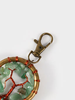 Брелок ловец снов «Великое древо», 19 см, мятный