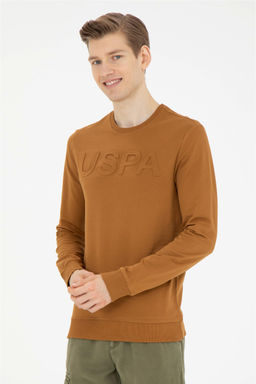 U. S. Polo Assn / Мужской базовый свитшот кокосового цвета