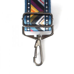 Плечевой ремень (стропа) ADEL-250/регулируемый/ЧЕРНАЯ фур-а, макс длина 136см, зигзаг серый 242203