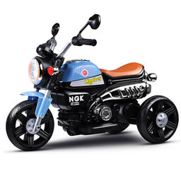 Электромобиль детский "Байк" (цвет синий)