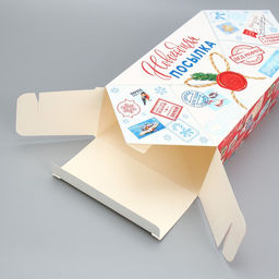 Цена за 5 шт. Сборная коробкаконфета Новогодняя почта, 18 28 10 см - Дарите счастье фото 7