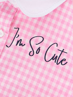 Платье в клетку UD 6117 розовый - Mini maxi фото 4