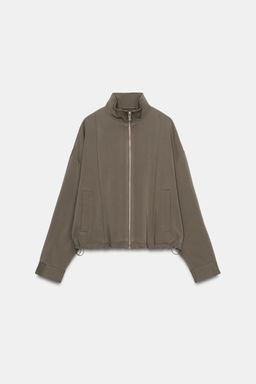 CAZADORA BOMBER CUELLO SUBIDO / Khaki - Zara фото 5