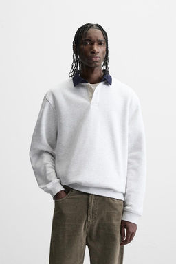 CONTRAST COLLAR POLO SHIRT - Zara фото 26