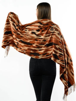 Яркий палантин с анималистичным принтом - Pretty mania фото 5