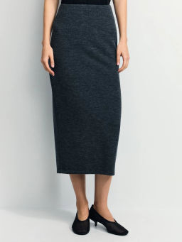 Трикотажная юбка миди / Zarina  фото 2