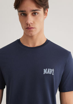 Mavi Logo Bask?l? Lacivert Tisort  фото 5