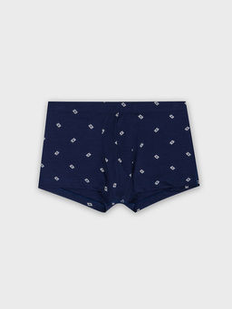 Цена за 2 штуки! Трусы боксеры мужские синие с узором - Mark formelle фото 7