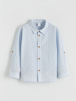 Uzun Kollu ?izgili Erkek ?ocuk G?mlek